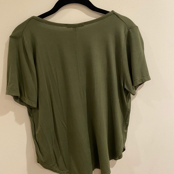 Green lace up tee - Picture 5 of 6